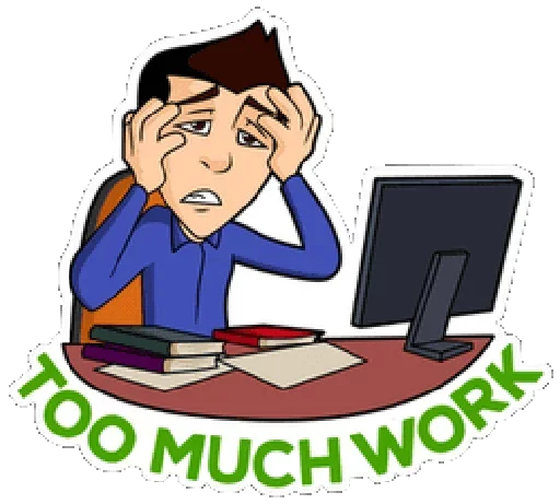 😖 Стикер «Need a Break» для Telegram