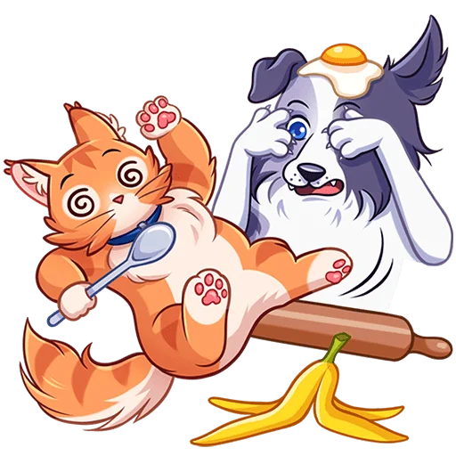 😵‍💫 Стикер «Соседи Без Текста» для Telegram
