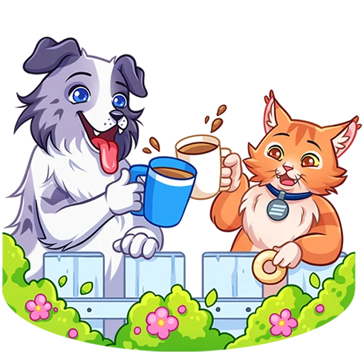 🥂 Стикер «Соседи Без Текста» для Telegram