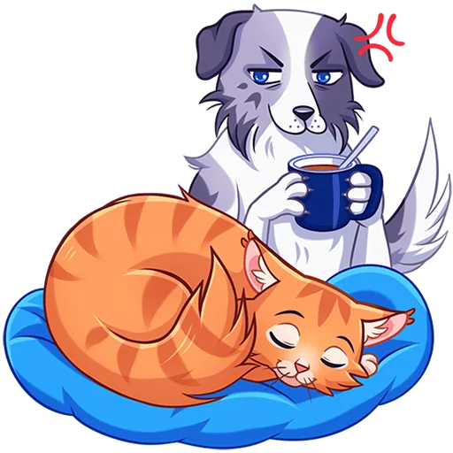 😴 Стикер «Соседи Без Текста» для Telegram