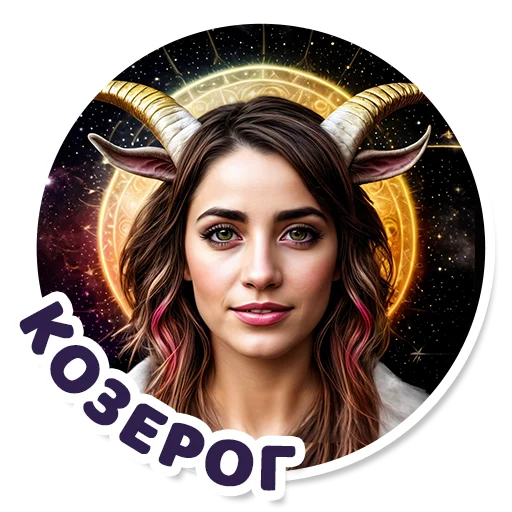 ♑ Стикер «neuro goroskop» для Telegram