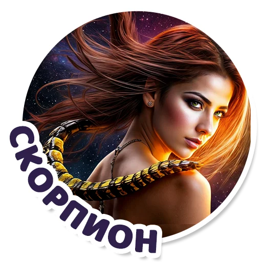 ♏ Стикер «neuro goroskop» для Telegram