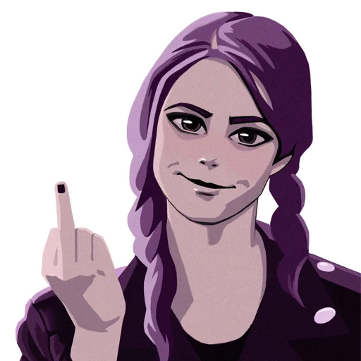 🖕 Стикер «fuck» для Telegram