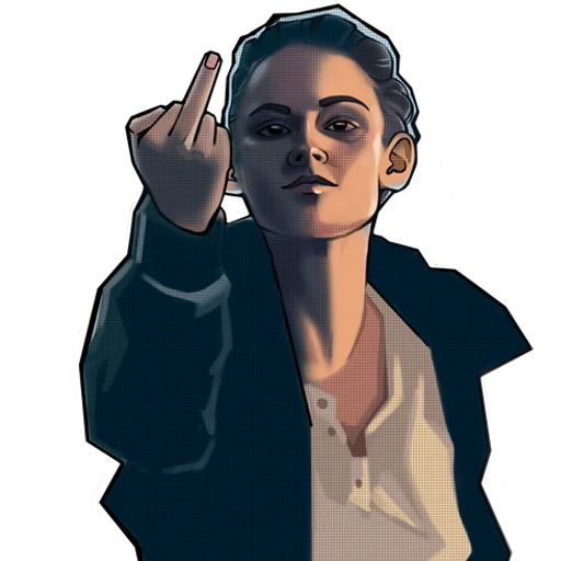 🖕 Стикер «fuck» для Telegram