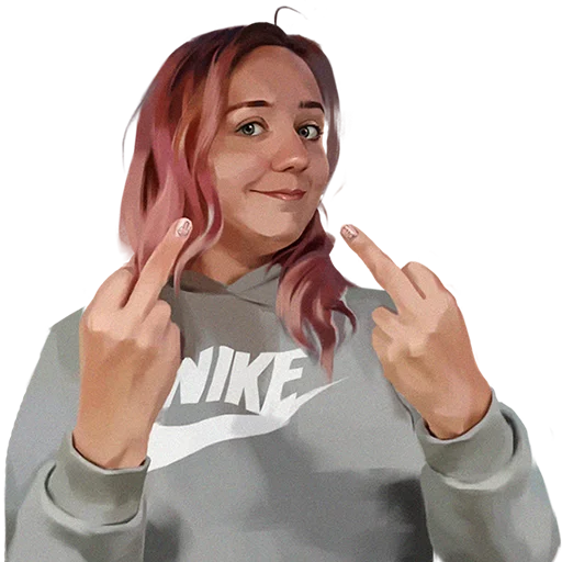 🖕 Стикер «fuck» для Telegram