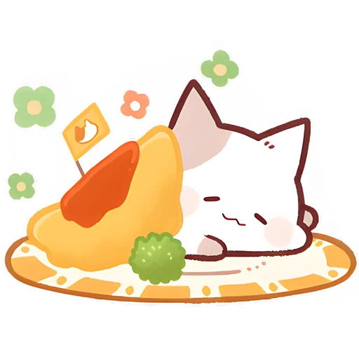 🥱 Стикер «Котенок Неккоро» для Telegram