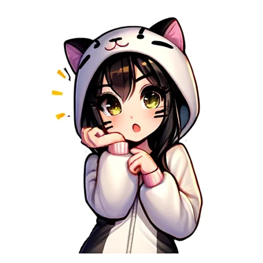 😯 Стикер «Neko Неко» для Telegram