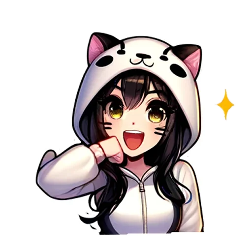🥳 Стикер «Neko Неко» для Telegram