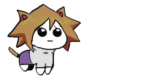 🫥 Стикер «Neko Arc Funny» для Telegram