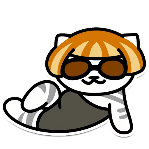 😎 Стикер «Neko Atsume» для Telegram