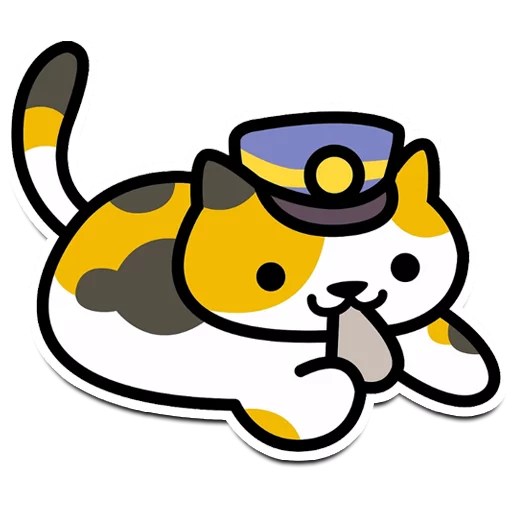 👮 Стикер «Neko Atsume» для Telegram