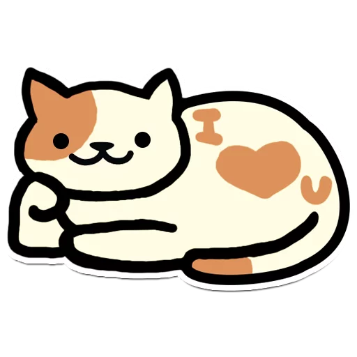 😍 Стикер «Neko Atsume» для Telegram