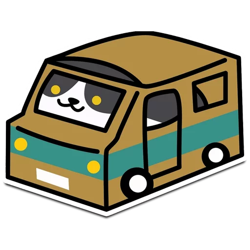 🚕 Стикер «Neko Atsume» для Telegram