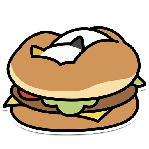 🍔 Стикер «Neko Atsume» для Telegram