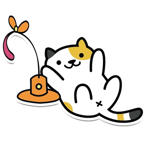 😀 Стикер «Neko Atsume» для Telegram