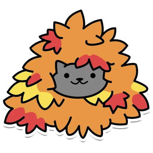 🍂 Стикер «Neko Atsume» для Telegram