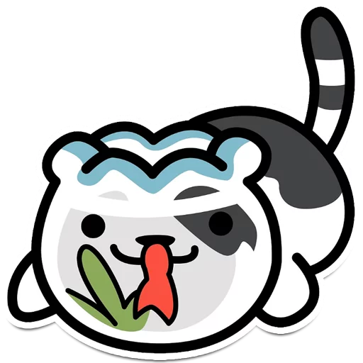 🐟 Стикер «Neko Atsume» для Telegram