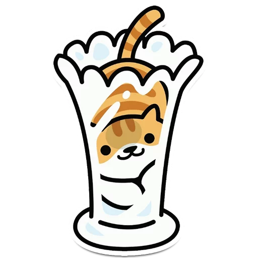 🍦 Стикер «Neko Atsume» для Telegram