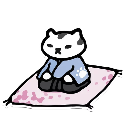 ⛩ Стикер «Neko Atsume» для Telegram