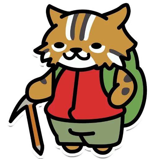 🚩 Стикер «Neko Atsume» для Telegram