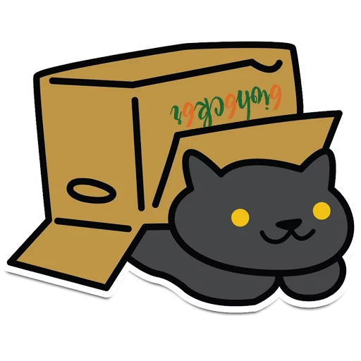 👁 Стикер «Neko Atsume» для Telegram