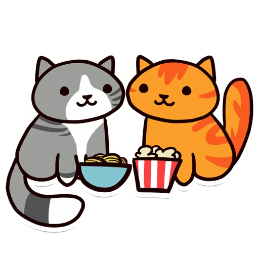 👫 Стикер «Neko Atsume» для Telegram