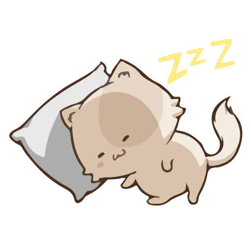 😴 Стикер «Neko Chan» для Telegram