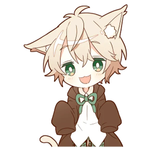 🤩 Стикер «Neko kun» для Telegram