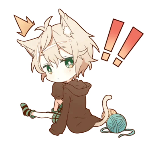 ⁉️ Стикер «Neko kun» для Telegram