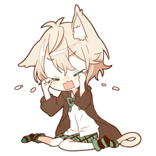 😑 Стикер «Neko kun» для Telegram