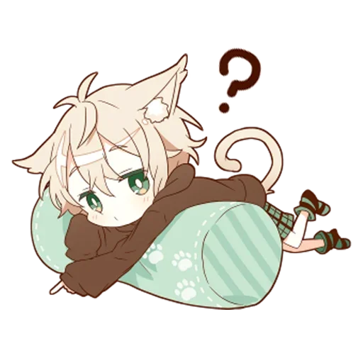 ❔ Стикер «Neko kun» для Telegram