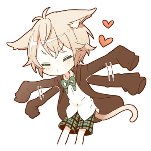😘 Стикер «Neko kun» для Telegram