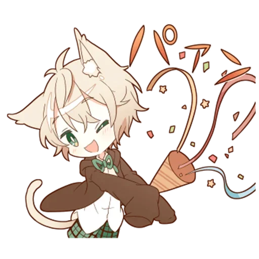 🥳 Стикер «Neko kun» для Telegram