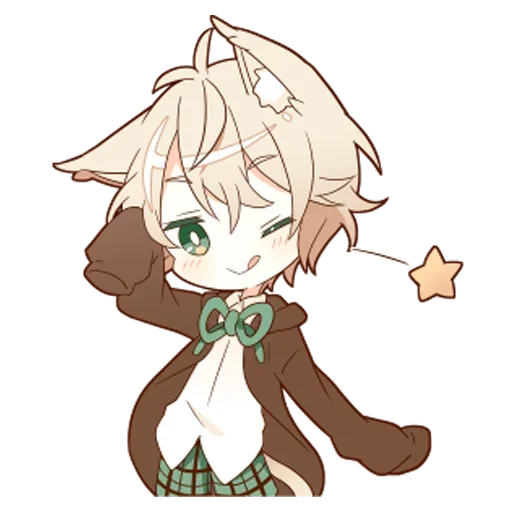 ☹️ Стикер «Neko kun» для Telegram