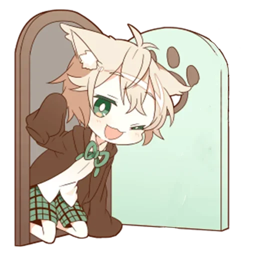 Стикерпак Neko kun для Telegram