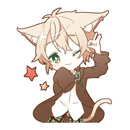 👩‍💼 Стикер «Neko kun» для Telegram