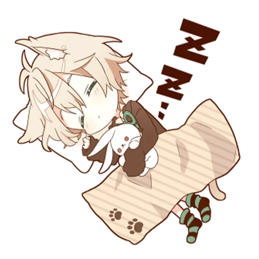 😴 Стикер «Neko kun» для Telegram