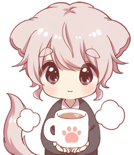 ☕ Стикер «Неко-кун» для Telegram