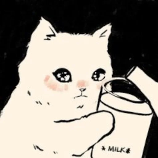 🥛 Стикер «Neko titsay» для Telegram