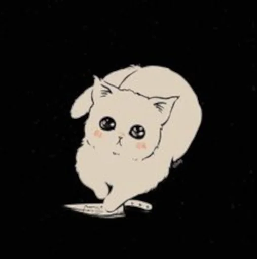 🔪 Стикер «Neko titsay» для Telegram