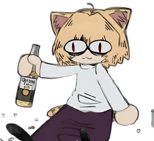 🐱 Стикер «NEKO Ton» для Telegram