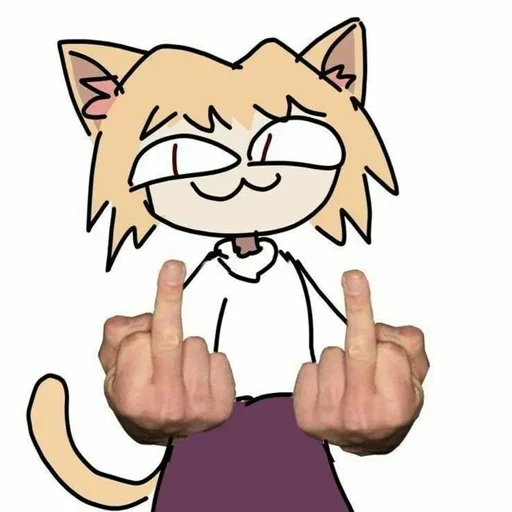 🖕 Стикер «НекоАрк 2» для Telegram