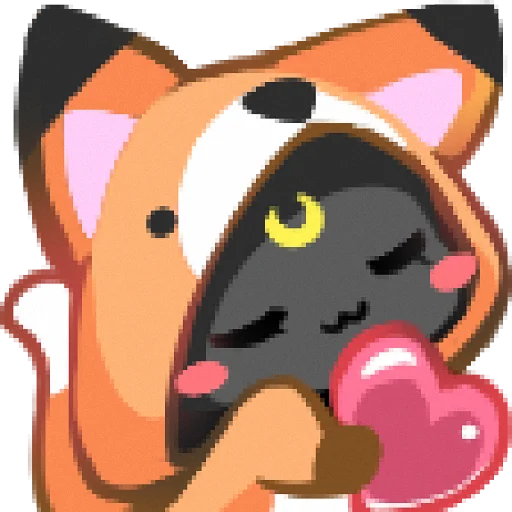 ❤️ Стикер «Neko&;s emotes» для Telegram
