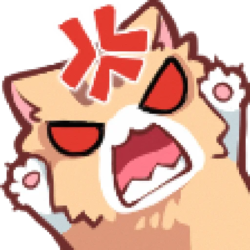 😡 Стикер «Neko&;s emotes» для Telegram