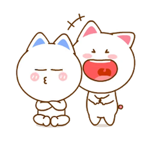 😆 Стикер «Neko & Goya» для Telegram