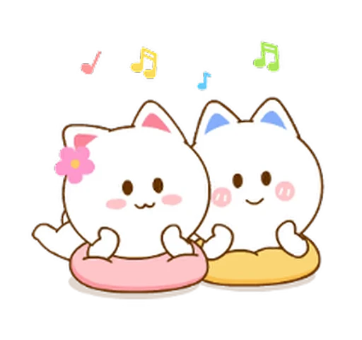 🎵 Стикер «Neko & Goya» для Telegram