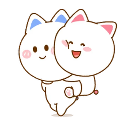 Стикерпак Neko & Goya для Telegram