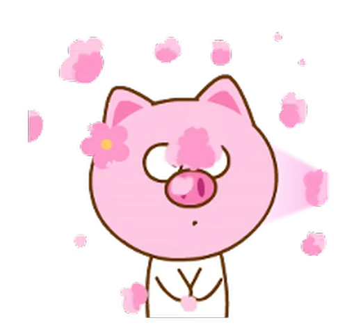 🐷 Стикер «Neko & Goya» для Telegram