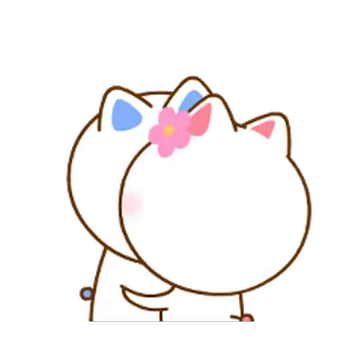 😘 Стикер «Neko & Goya» для Telegram