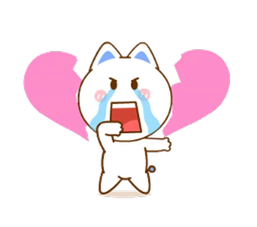 😭 Стикер «Neko & Goya» для Telegram